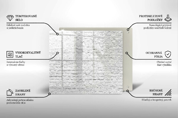 Cache plaque de cuisson Mur de briques