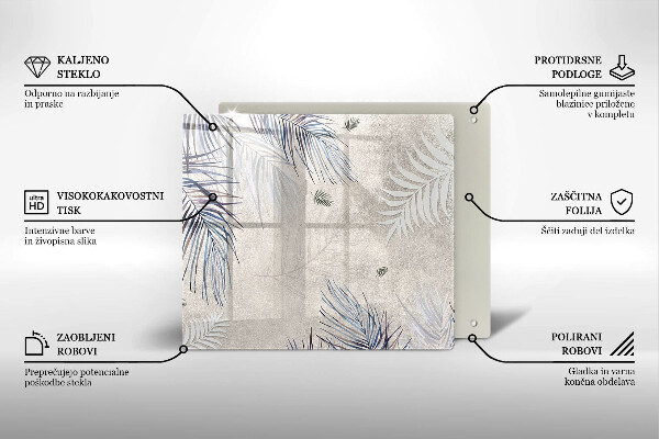 Protection plaque induction Feuilles subtiles