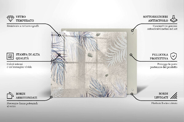 Protection plaque induction Feuilles subtiles