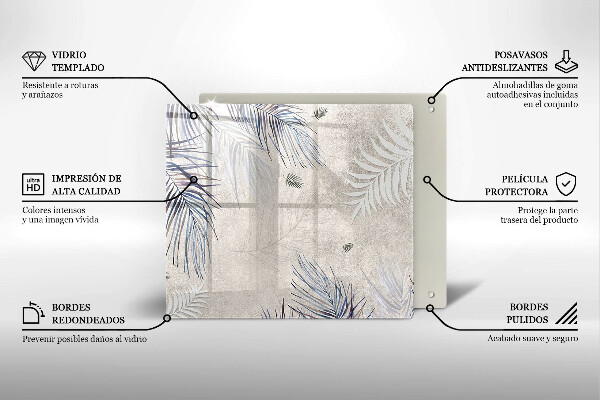 Protection plaque induction Feuilles subtiles