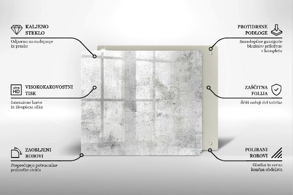 Protection plaque induction Texture béton