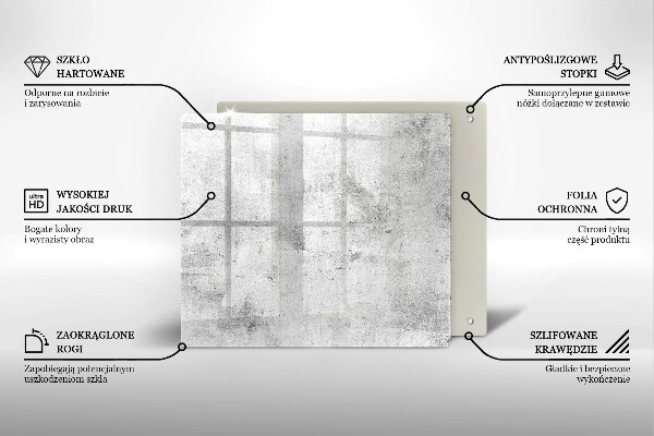 Protection plaque induction Texture béton