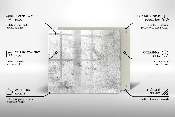 Protection plaque induction Texture béton