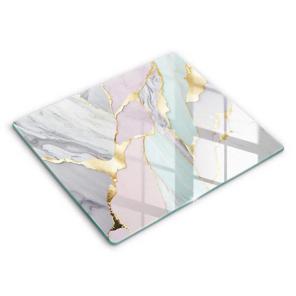 Protection plaque induction Marbre pastel