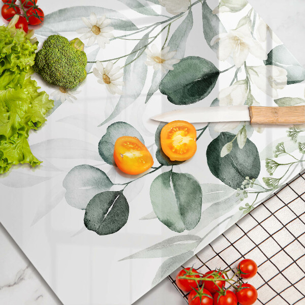 Protection plaque induction Plantes aquarelles