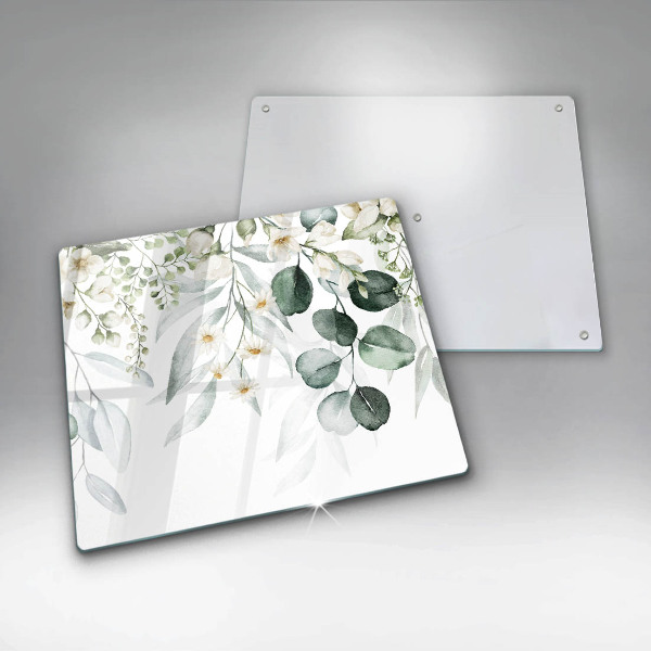 Protection plaque induction Plantes aquarelles
