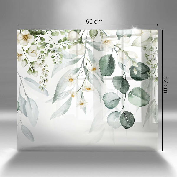 Protection plaque induction Plantes aquarelles