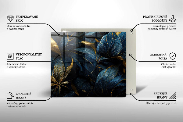 Protection plaque induction Feuilles décoratives avec de l'or