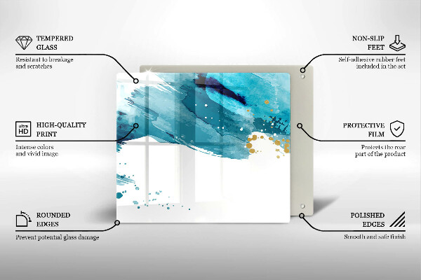 Protection plaque induction Taches bleues