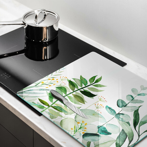 Protection plaque induction Illustration de feuilles de plantes