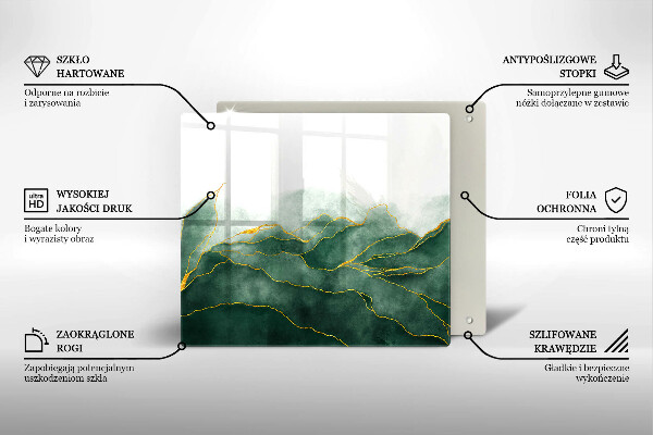 Cache plaque de cuisson Nature abstraite