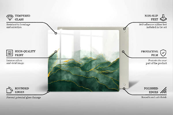 Cache plaque de cuisson Nature abstraite