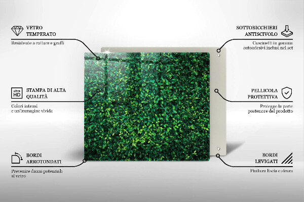 Cache plaque de cuisson Plante à petites feuilles