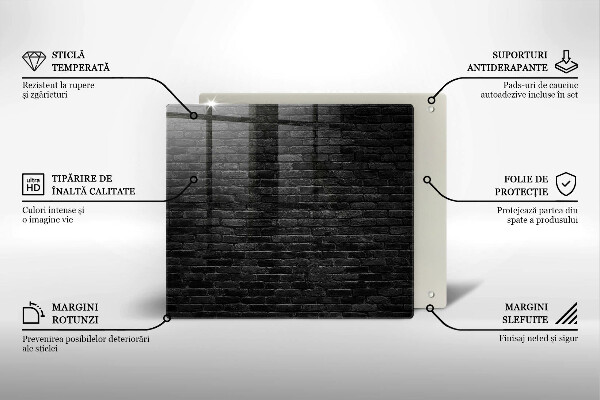 Cache plaque de cuisson Mur de briques