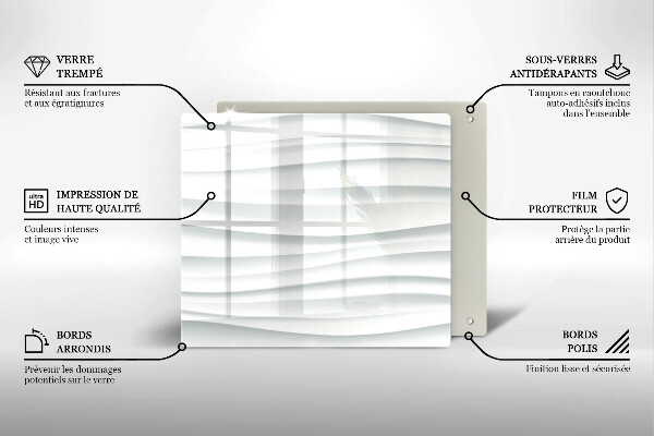 Cache plaque de cuisson Structure moderne