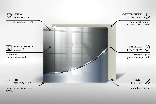 Cache plaque de cuisson Modèle d'abstraction en métal