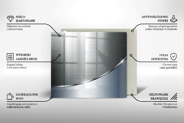 Cache plaque de cuisson Modèle d'abstraction en métal