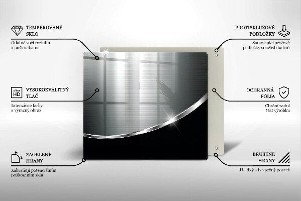 Cache plaque de cuisson Abstraction avec du métal
