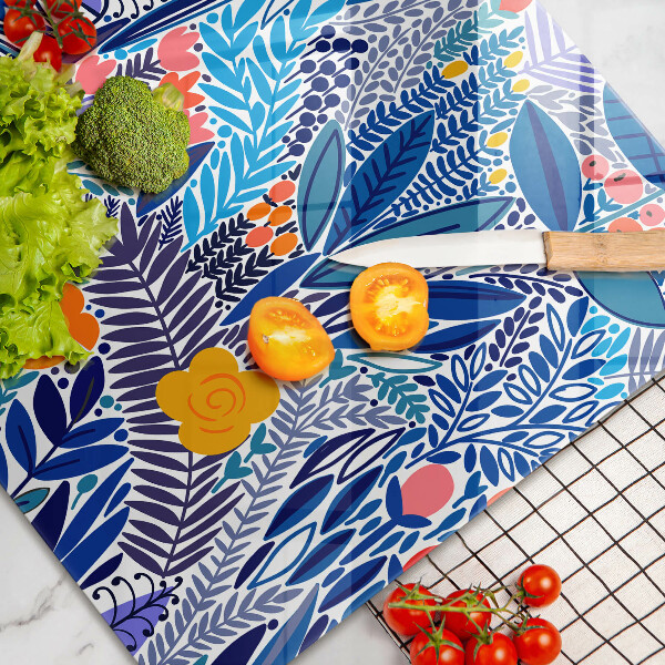 Protection pour plaque de cuisson Prairie peinte