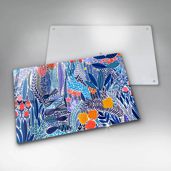 Protection pour plaque de cuisson Prairie peinte