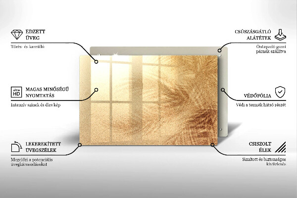 Protège plaque de cuisson Vacances à la plage et au sable