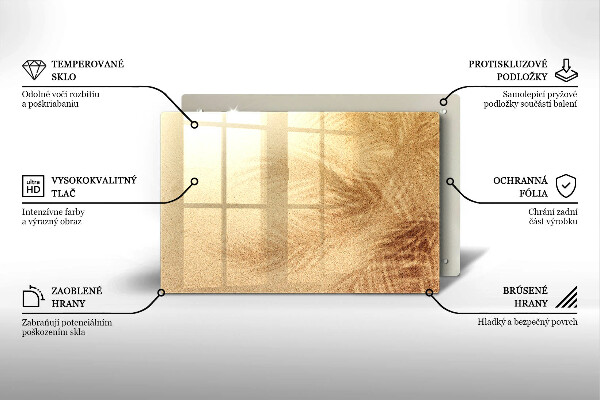 Protège plaque de cuisson Vacances à la plage et au sable