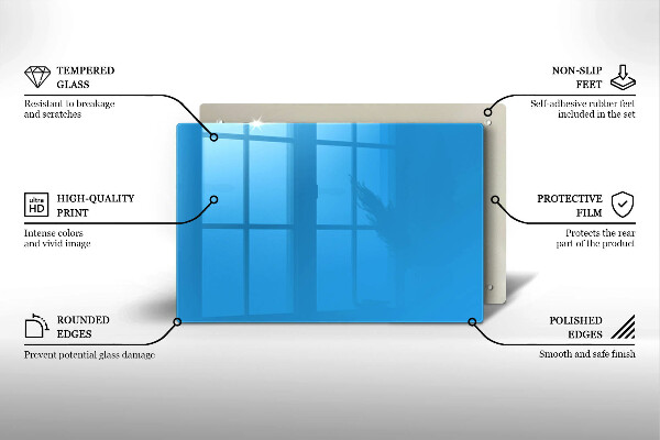 Protège plaque de cuisson Couleur bleue