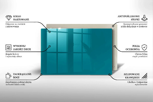 Protège plaque de cuisson Turquoise