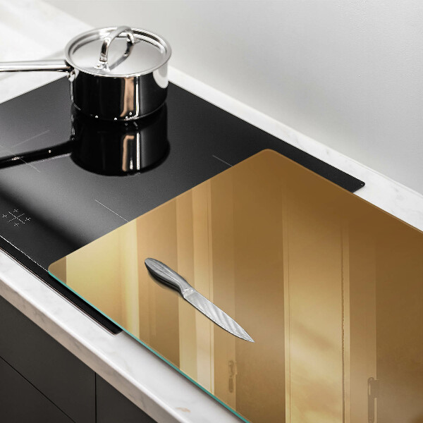 Protège plaque de cuisson Couleur beige