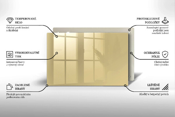 Protège plaque de cuisson Couleur beige