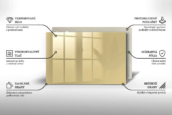 Protège plaque de cuisson Couleur beige