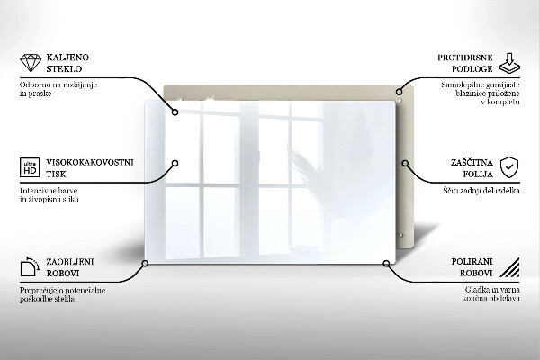 Protège plaque de cuisson couleur blanche