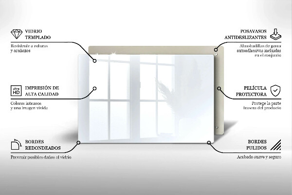 Protège plaque de cuisson couleur blanche