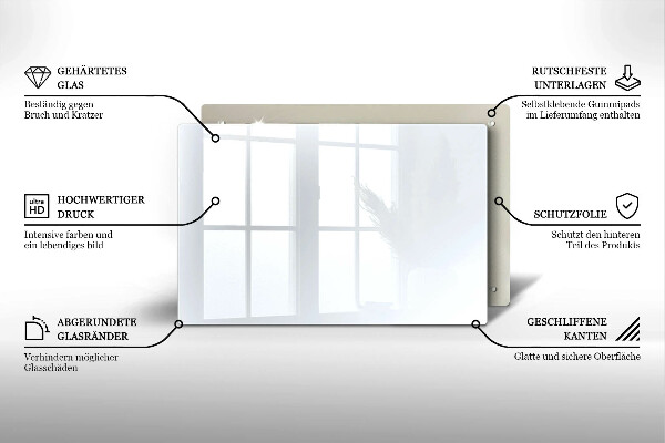 Protège plaque de cuisson couleur blanche