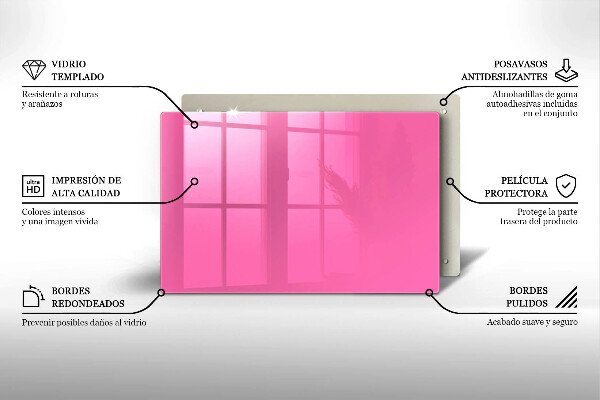 Protège plaque de cuisson Couleur rose