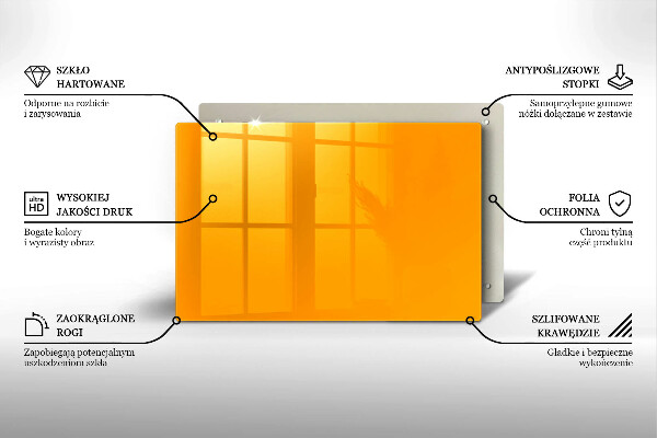 Protège plaque de cuisson Couleur jaune foncé