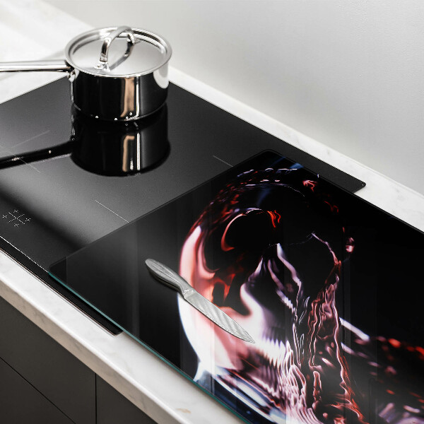 Protège plaque de cuisson Un verre de vin rouge