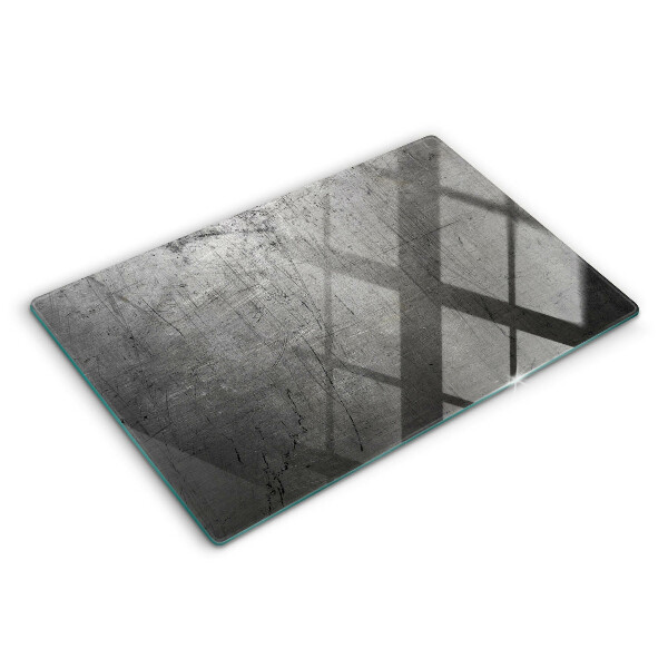 Protège plaque de cuisson Texture métallique