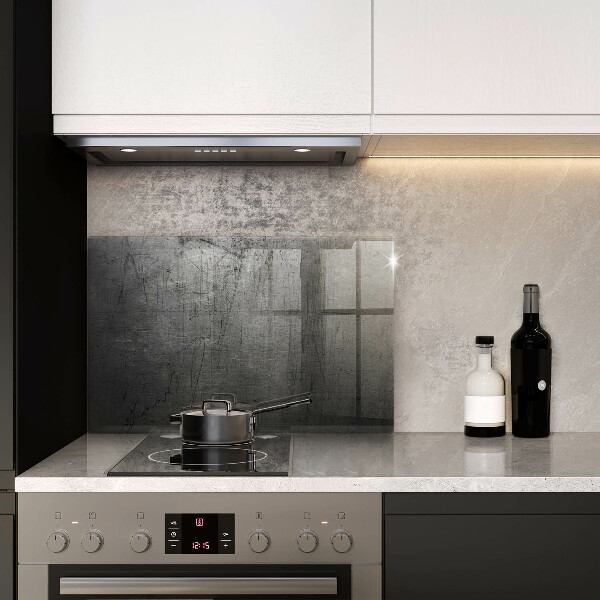 Protège plaque de cuisson Texture métallique