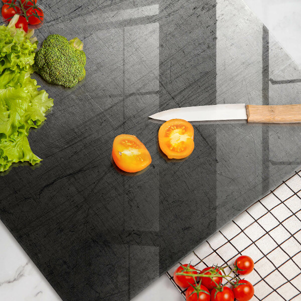 Protège plaque de cuisson Texture métallique