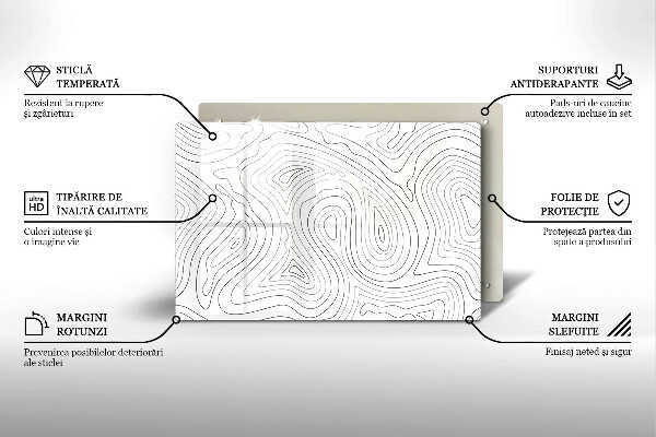 Protège plaque de cuisson Formes abstraites