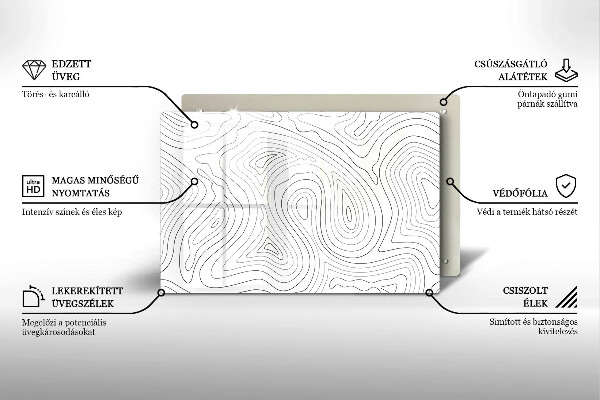 Protège plaque de cuisson Formes abstraites