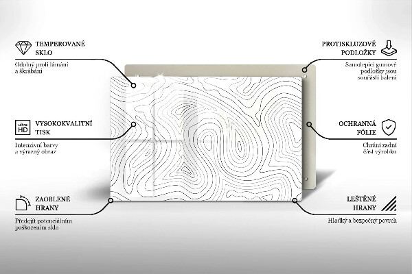 Protège plaque de cuisson Formes abstraites