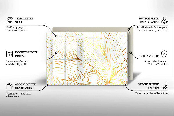 Protège plaque de cuisson Modèle de lignes modernes