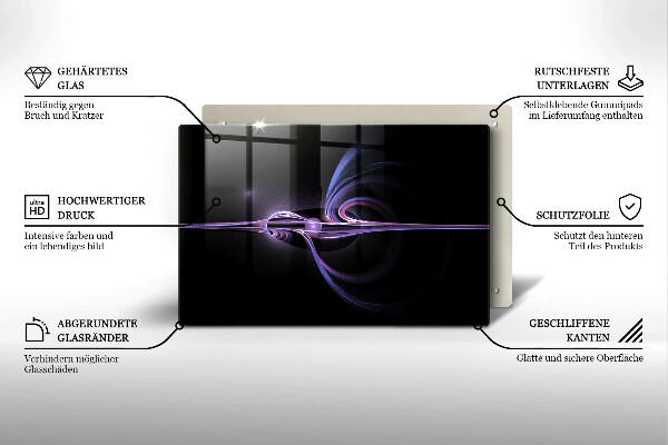 Protège plaque de cuisson Abstraction moderne