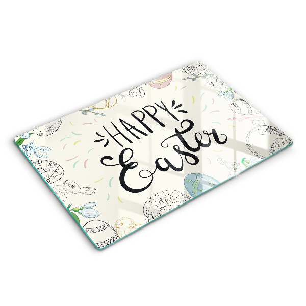 Protège plaque de cuisson Happy Easter