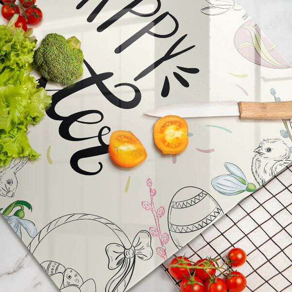 Protège plaque de cuisson Happy Easter