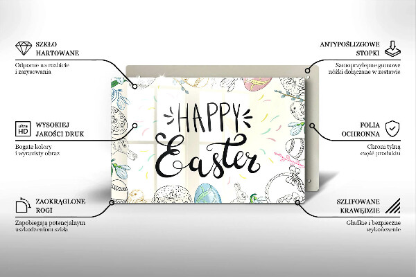 Protège plaque de cuisson Happy Easter