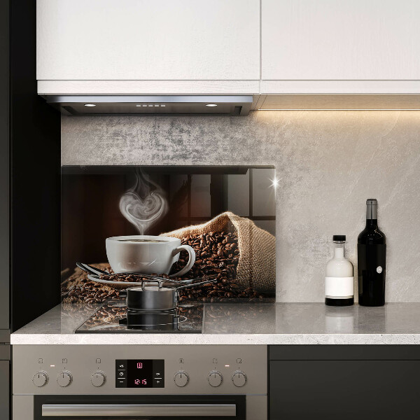 Protège plaque de cuisson Un café et une tasse