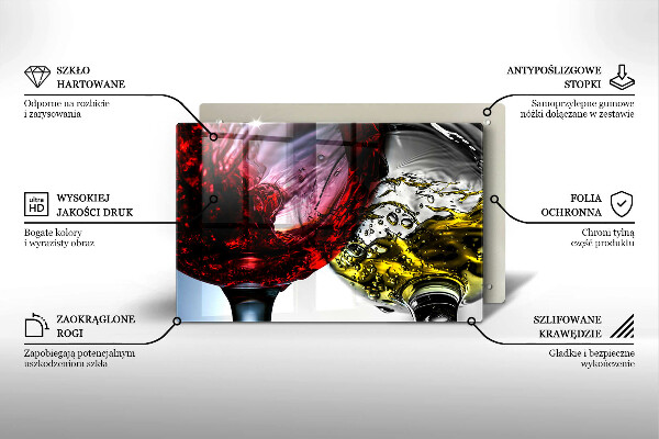 Protège plaque de cuisson Verres de vin